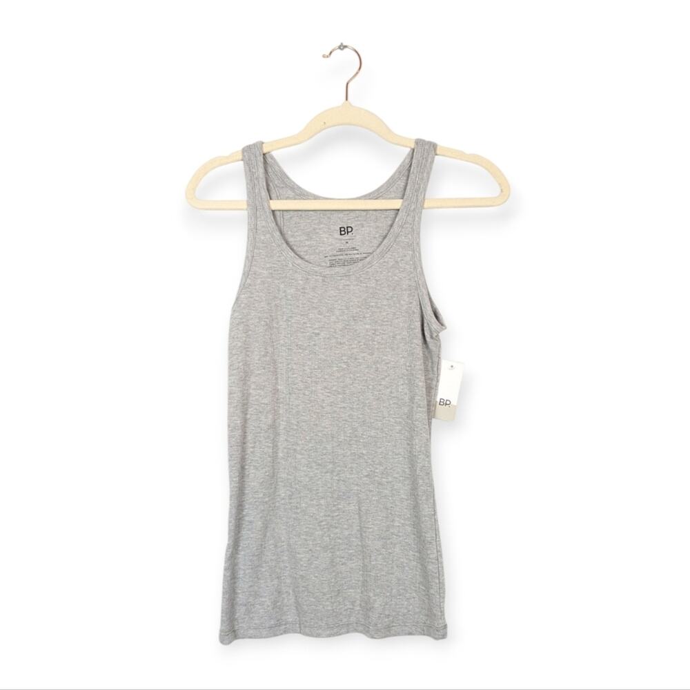 NWT BP Women’s Heather Grey Classic Ribbed Tank Top Size M
